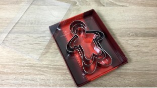 Металеві вирубки Пряникові Людини, 3 штуки