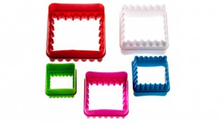 Вирубки Квадрат рифлений. 5 штук Вирубки Квадрат рифлений. 5 штук