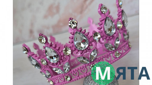 Корона для торта 8 см, матова