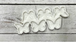 Силіконовий молд для льодяників Метелики, 6 шт Силіконовий молд для льодяників Метелики, 6 шт