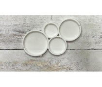 Силіконовий молд для льодяників Круги, 4 шт