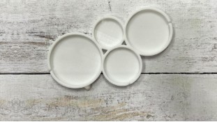 Силіконовий молд для льодяників Круги, 4 шт Силіконовий молд для льодяників Круги, 4 шт