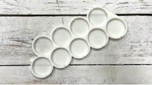 Силіконовий молд для льодяників Круги, 9 шт Силіконовий молд для льодяників Круги, 9 шт