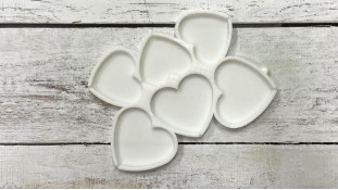 Силіконовий молд для льодяників Серця, 6 шт Силіконовий молд для льодяників Серця, 6 шт