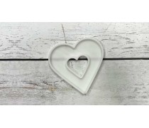 Силіконовий молд Серце 12 см