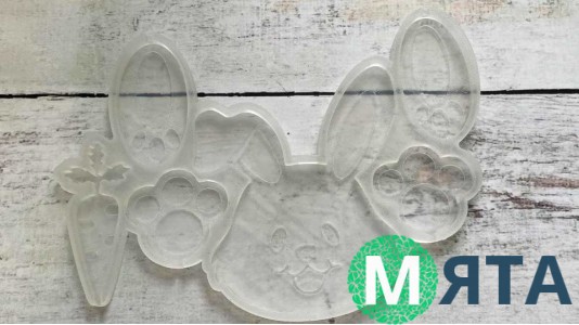 Силіконовий молд Зайчик з морквою