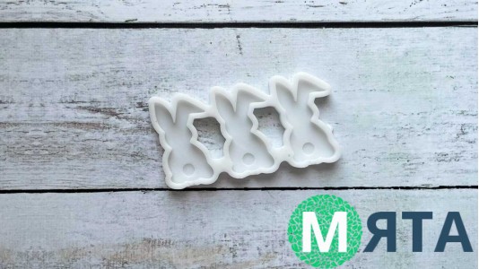 Силіконовий молд Зайчики №1