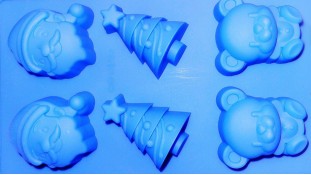 Силіконова форма Асорти Новорічне Велике