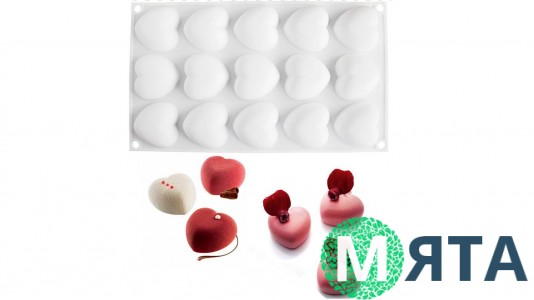 Силіконова форма для євродесертів Amorini Mini