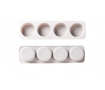 Силіконова форма для євродесертів Кругла, 4 шт