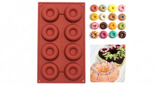 Силіконова форма для пончиків, 8 шт