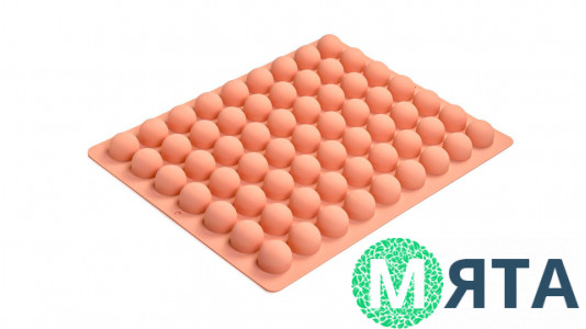 Силіконова форма Напівсфери, 63 шт