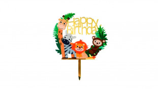 Топпер Happy Birthday Сафарі, акрил