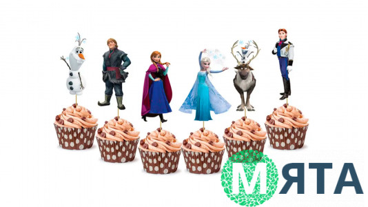 Міні-Топпери Холодне Серце, картон