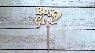 Топпер "Boy-or-Girl", дерево