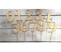 Топпер-цифра №2, дерево