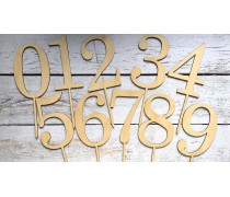 Топпер-цифра №3, дерево