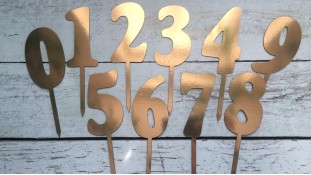 Топпер-цифра №4, картон