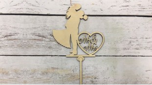 Топпер "Mr & Ms" 4, дерево