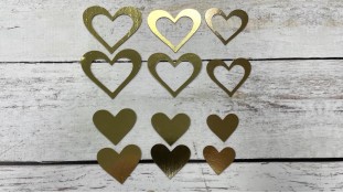 Топери Серця Набір, картон Топери Серця Набір, картон