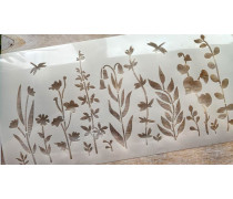 Трафарет Польові Квіти, 29х15 см