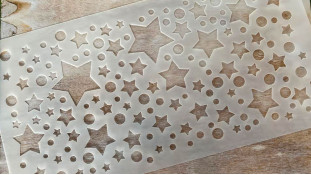 Трафарет Зірки №1, 29х15 см Трафарет Зірки №1, 29х15 см