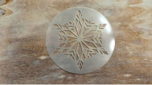 Трафарет Сніжинка №1 Трафарет Сніжинка №1