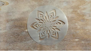 Трафарет Сніжинка, №2 Трафарет Сніжинка, №2