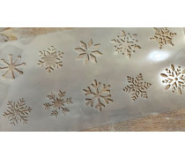 Трафарет Сніжинки мікс №2, 29х15 см