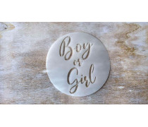 Трафарет Boy or Girl, 12 см