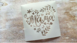 Трафарет Мама, 12 см