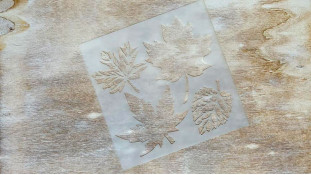 Трафарет Листя №6, 12 см