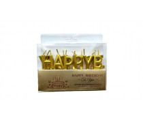 Свічки літери Happy Birthday