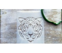 Вирубка + трафарет Тигр №3