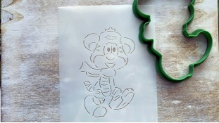 Вирубка + трафарет Тигреня №6