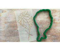 Вирубка + трафарет Ромашка