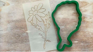Вирубка + трафарет Ромашка Вирубка + трафарет Ромашка