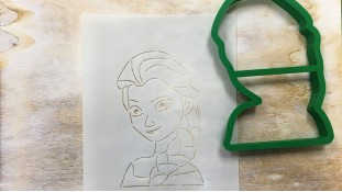 Вирубка + трафарет Ельза