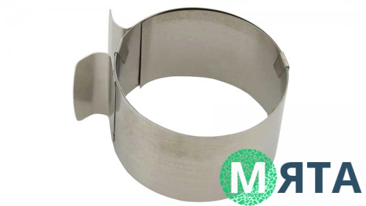 Раздвижное кольцо для гарнира и бисквита, 8,5 см