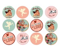 Картинки для капкейков День Св. Валентина