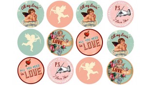 Картинки для капкейков День Св. Валентина Картинки для капкейков День Св. Валентина