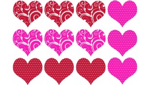 Картинки-сердечки для печенья и пряников Картинки-сердечки для печенья и пряников
