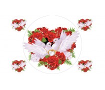 Пищевая картинка Свадебная 1