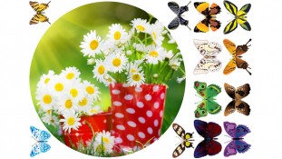 Съедобная картинка "Цветы"