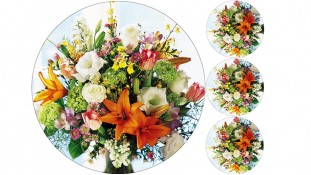 Съедобная картинка "Цветы" 4