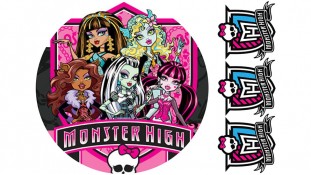 Monster High для круглого торта