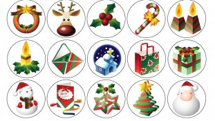 Новогодние картинки для капкейков Новогодние картинки для капкейков