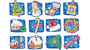 Новогодние картинки для пряников Новогодние картинки для пряников