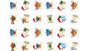 Картинки на капкейки Новогодние Конвертики Картинки на капкейки Новогодние Конвертики