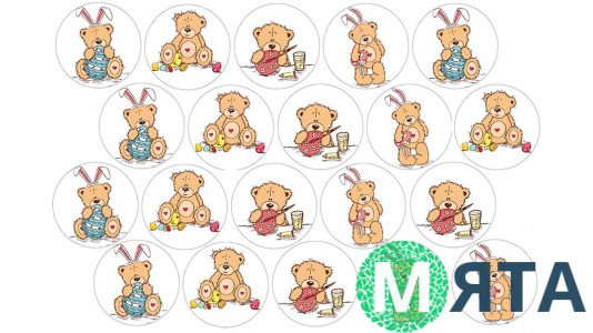 Пищевая картинка Пасха 16